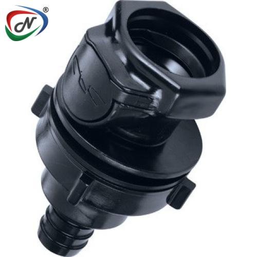 CPC Quick Connect & Disconnect Solutions HFCD16857NA 1/2 Hose Barb Valved Panel Mount Polysulfone Coupling Body Nut Assembled NSSP005385