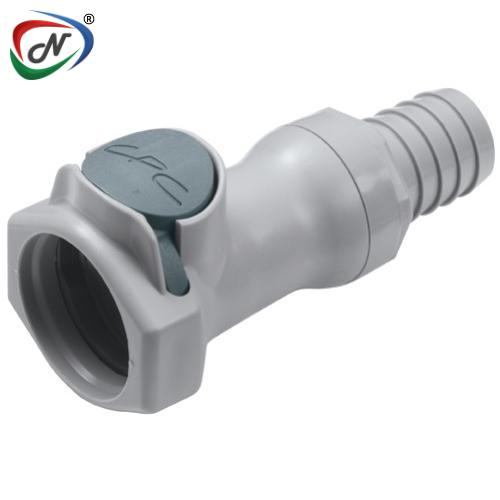 CPC Quick Connect & Disconnect Solutions HFCD171012 5/8 Hose Barb Valved In-Line Polypropylene Body NSSP005387