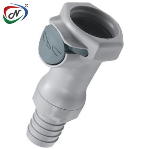 CPC Quick Connect & Disconnect Solutions HFCD171012V 5/8 Hose Barb Valved In-Line Polypropylene Body FKM Seal NSSP005388