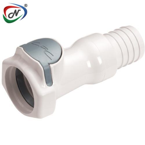 CPC Quick Connect & Disconnect Solutions HFCD171235 3/4 Hose Barb Valved In-Line Polysulfone Coupling Body NSSP005392