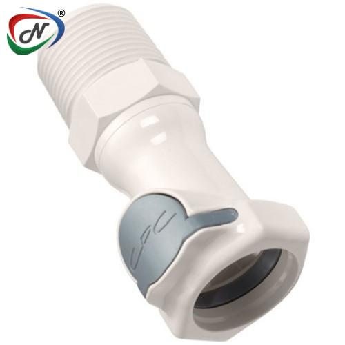 CPC Quick Connect & Disconnect Solutions HFCD171235V 3/4 Hose Barb Valved In-Line Polysulfone Coupling Body FKM Seal NSSP005393