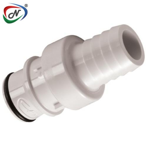 CPC Quick Connect & Disconnect Solutions HFCD221235V 3/4 Hose Barb Valved In-Line Polysulfone Coupling Insert FKM Seal NSSP005427