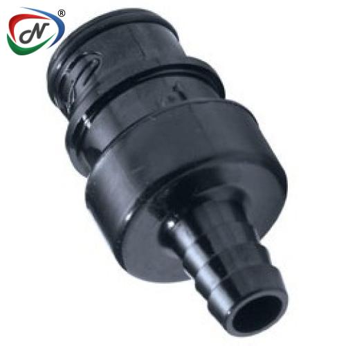 CPC Quick Connect & Disconnect Solutions HFCD22657 3/8 Hose Barb Valved In-Line Polysulfone Coupling Insert NSSP005434