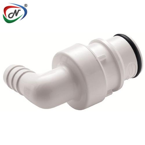 CPC Quick Connect & Disconnect Solutions HFCD23835 1/2 Hose Barb Valved Elbow Polysulfone Coupling Insert NSSP005457