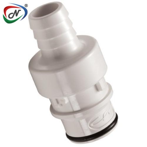 CPC Quick Connect & Disconnect Solutions HFCD23835V 1/2 Hose Barb Valved Elbow Polysulfone Coupling Insert FKM Seal NSSP005458
