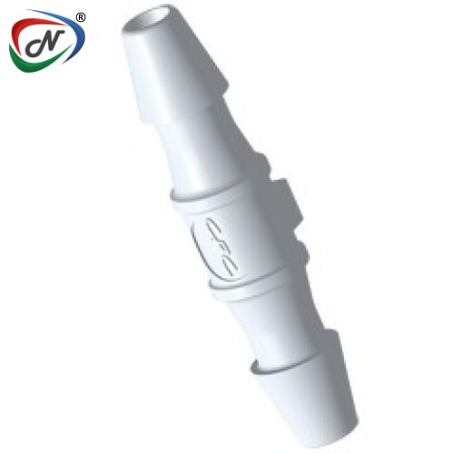 CPC Quick Connect & Disconnect Solutions HS270 Straight Fitting, 1/16 HB X 1/16 HB, Natural PVDF NSSP005520