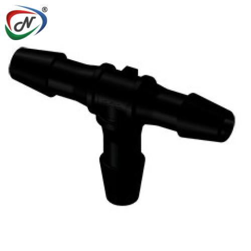 CPC Quick Connect & Disconnect Solutions HT331 Tee Fitting, 3/32 HB X 3/32 HB X 3/32 HB, Black Nylon NSSP005651