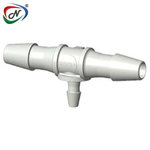CPC Quick Connect & Disconnect Solutions HTR42 Tee Fitting, 1/8 HB x 1/8 HB x 1/16 HB, Natural Polypropylene NSSP005676