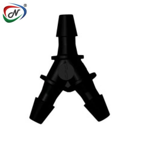 CPC Quick Connect & Disconnect Solutions HY231 Y Fitting, 1/16 HB X 1/16 HB X 1/16 HB, Black Nylon NSSP005680