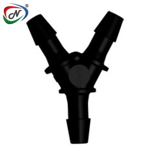 CPC Quick Connect & Disconnect Solutions HY331 Y Fitting, 3/32 HB X 3/32 HB X 3/32 HB Black Nylon NSSP005690