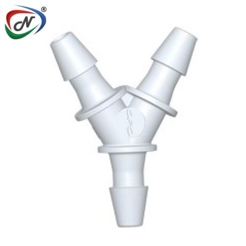CPC Quick Connect & Disconnect Solutions HY270 Y Fitting, 1/16 HB X 1/16 HB X 1/16 HB, Natural PVDF NSSP005691