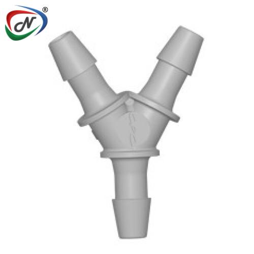 CPC Quick Connect & Disconnect Solutions HY3 Y Fitting, 3/32 HB X 3/32 HB X 3/32 HB Natural Polypropylene NSSP005693