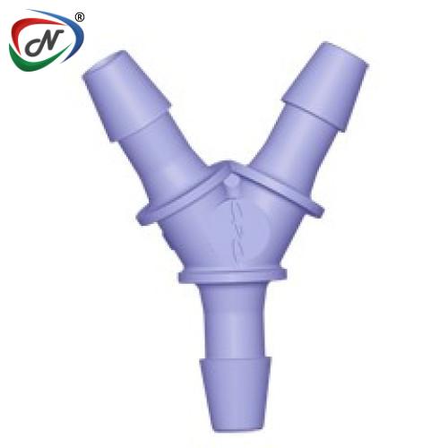 CPC Quick Connect & Disconnect Solutions HY391 Y Fitting, 3/32 HB X 3/32 HB X 3/32 HB Purple Tint Polycarbonate NSSP005695