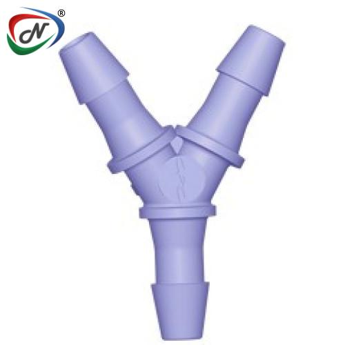 CPC Quick Connect & Disconnect Solutions HY591 Tee Fitting, 5/32 HB X 5/32 HB X 5/32 HB Purple Tint Polycarbonate NSSP005697