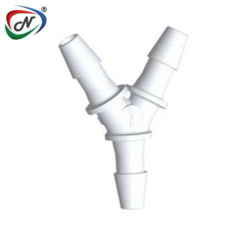 CPC Quick Connect & Disconnect Solutions HY470 Y Fitting, 1/8 HB X 1/8 HB X 1/8 HB Natural PVDF NSSP005700