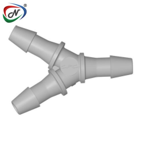 CPC Quick Connect & Disconnect Solutions HY5 Y Fitting, 5/32 HB X 5/32 HB X 5/32 HB Natural Polypropylene NSSP005702