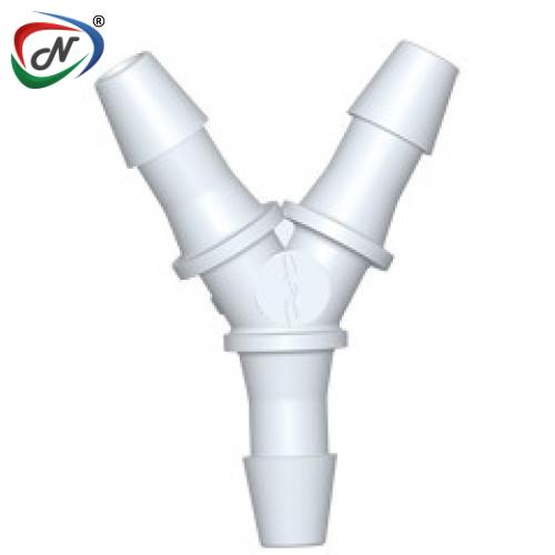 CPC Quick Connect & Disconnect Solutions HY570 Y Fitting, 5/32 HB X 5/32 HB X 5/32 HB Natural PVDF NSSP005705