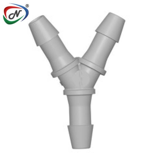 CPC Quick Connect & Disconnect Solutions HY6 Y Fitting, 3/16 HB X 3/16 HB X 3/16 HB, Natural Polypropylene NSSP005707