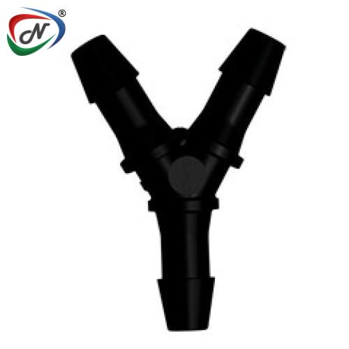 CPC Quick Connect & Disconnect Solutions HY631 Y Fitting, 3/16 HB X 3/16 HB X 3/16 HB Black Nylon NSSP005709