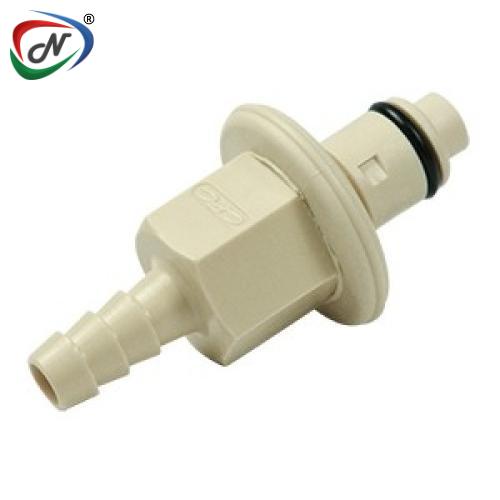 CPC Quick Connect & Disconnect Solutions IPLCDT2200400 1/4 Hose Barb Valved In-Line Coupling Insert with RFID NSSP005716