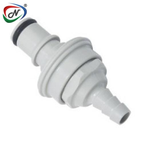 CPC Quick Connect & Disconnect Solutions INS4DT2200400 1/4 Hose Barb Valved In-Line NSSP005725