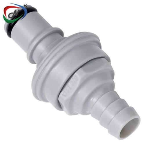 CPC Quick Connect & Disconnect Solutions INS4DT2200600 3/8 Hose Barb Valved In-Line Coupling Insert with RFID NSSP005726