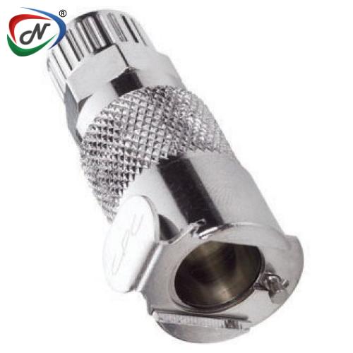 CPC Quick Connect & Disconnect Solutions LC13006 3/8 PTF Non-Valved In-Line Chrome-plated Brass Coupling Body NSSP005781
