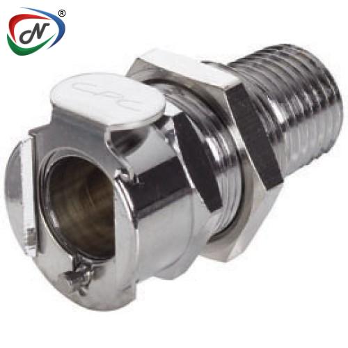 CPC Quick Connect & Disconnect Solutions LC15004 1/4 NPT Non-Valved Panel Mount Chrome-plated Brass Coupling Body NSSP005783