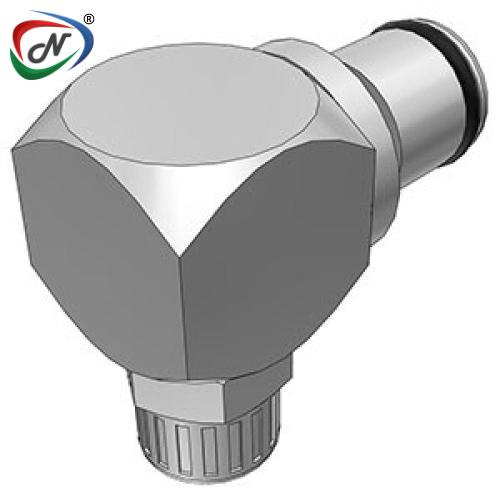 CPC Quick Connect & Disconnect Solutions LC21004 1/4 PTF Non-Valved Elbow Chrome-plated Brass Coupling Insert NSSP005792
