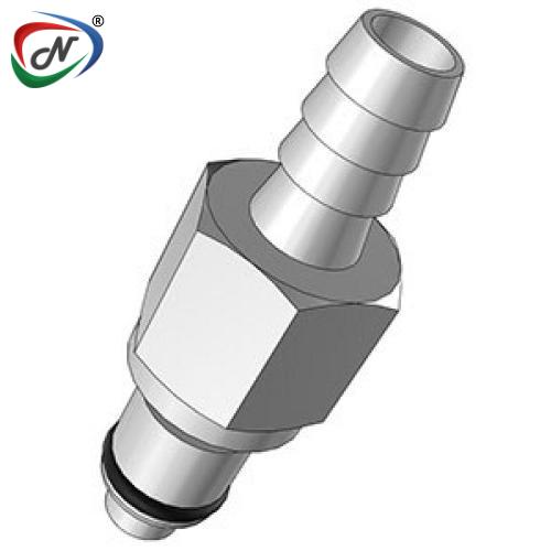 CPC Quick Connect & Disconnect Solutions LC22005 5/16 Hose Barb Non-Valved In-Line Chrome- plated Brass Coupling Insert NSSP005794