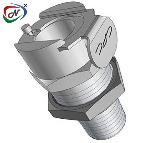 CPC Quick Connect & Disconnect Solutions LCD15004HT 1/4 NPT Valved Panel Mount Chrome-plate Brass Coupling Body High Temp Valve NSSP005844