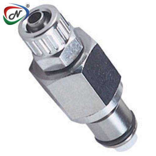 CPC Quick Connect & Disconnect Solutions LCD21004V 1/4 PTF Valved Elbow Chrome-plated Brass Coupling Insert FKM Seal NSSP005874