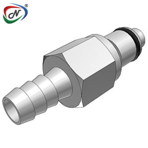 CPC Quick Connect & Disconnect Solutions LCD22005V 5/16 Hose Barb Valved In-Line Chrome plated Brass Coupling Insert FKM Seal NSSP005883