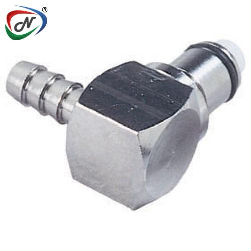 CPC Quick Connect & Disconnect Solutions LCD23004 1/4 Hose Barb Valved Elbow Chrome -plated Brass Coupling Insert NSSP005887