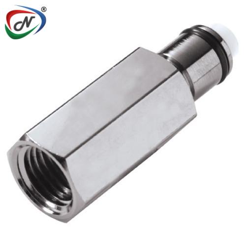 CPC Quick Connect & Disconnect Solutions LCD26004BR 1/4 FNPT Valved Coupling Insert Unplated Brass NSSP005923