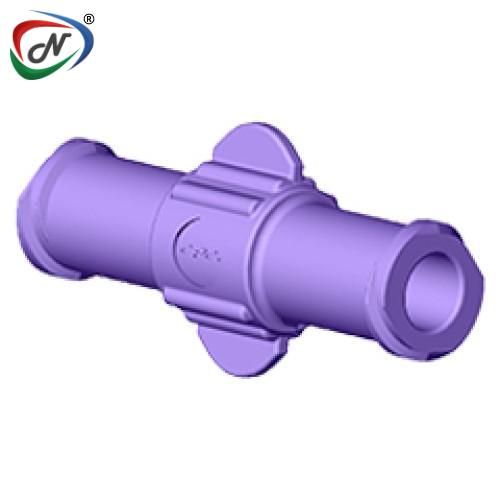CPC Quick Connect & Disconnect Solutions LFU91 Female Luer x Female Luer Union, Purple Tint Polycarbonate NSSP005978