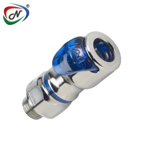 CPC Quick Connect & Disconnect Solutions LQ2D3004BLU 1/4 SAE Valved In-Line Body - Blue NSSP006081