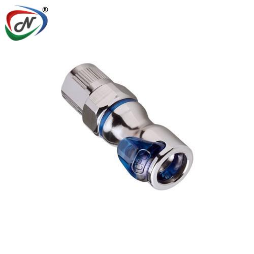 CPC Quick Connect & Disconnect Solutions LQ4D13006BLU 3/8 PTF Valved In-Line Body - Blue NSSP006146