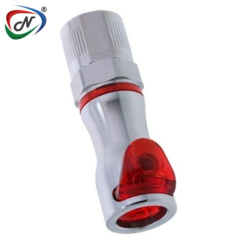 CPC Quick Connect & Disconnect Solutions LQ4D13006RED 3/8 PTF Valved In-Line Body - Red NSSP006147