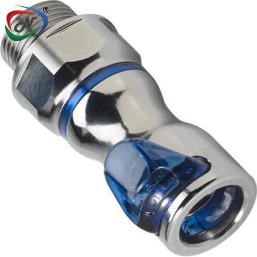 CPC Quick Connect & Disconnect Solutions LQ4D30006BLU 3/8 SAE Valved Body - Blue NSSP006347