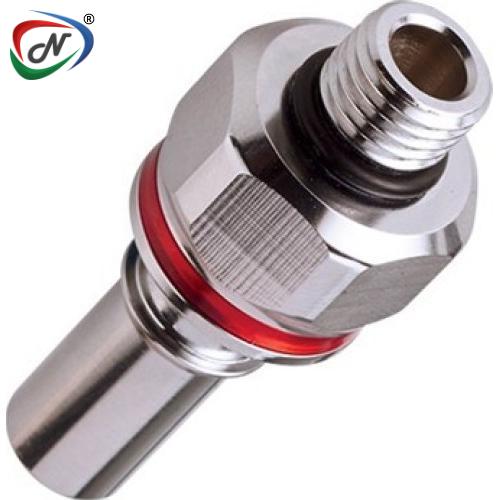CPC Quick Connect & Disconnect Solutions LQ4D46004REDV 1/4 SAE Valved Insert - Red, FKM Seal NSSP006407