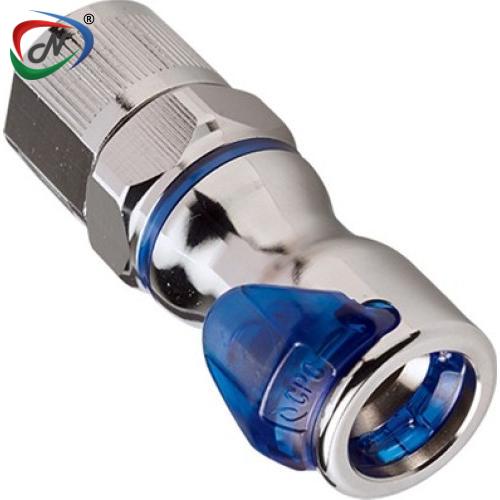 CPC Quick Connect & Disconnect Solutions LQ6D13008BLU 3/8 ID X 1/2 OD PTF Valved Body Blue NSSP006430
