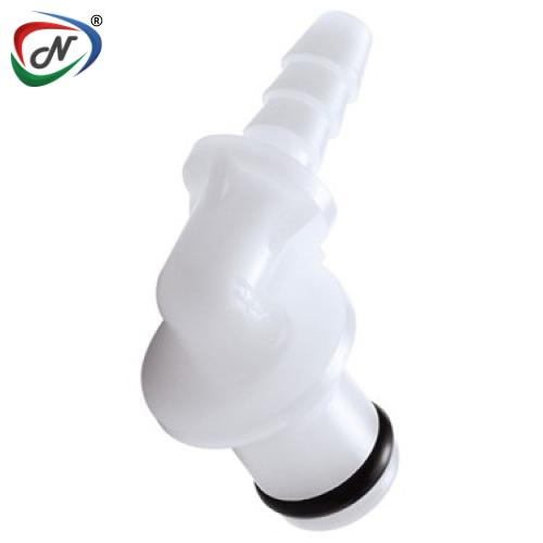 CPC Quick Connect & Disconnect Solutions PMC2302V 1/8 Hose Barb Non-Valved Elbow Acetal Coupling Insert FKM Seal NSSP006445