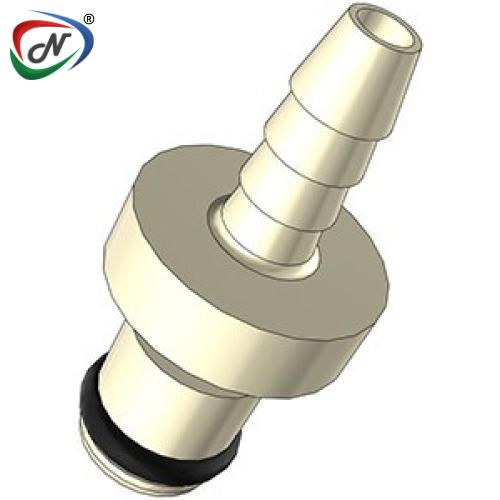 CPC Quick Connect & Disconnect Solutions PMC220212V 1/8 Hose Barb Non-Valved In-Line Polypropylene Coupling Insert FKM Seal NSSP006464