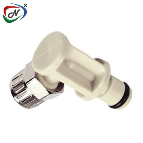 CPC Quick Connect & Disconnect Solutions PMC2104NA 1/4 PTF Non-Valved Elbow Acetal Coupling Insert Nut Assembled NSSP006480