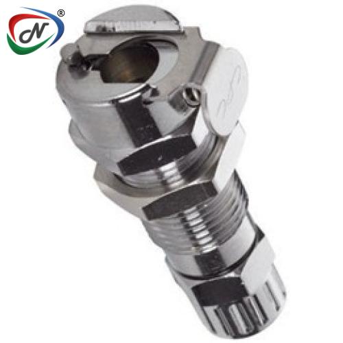 CPC Quick Connect & Disconnect Solutions MC1204K1 1/4 PTF Non-Valved Panel Mount Chrome plated Brass Coupling Body - Orange NSSP006532