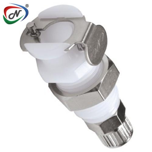 CPC Quick Connect & Disconnect Solutions PMC12M42 4mm PTF Non-Valved Panel Mount Acetal Coupling Body NSSP006578