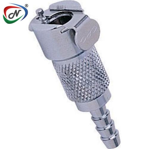 CPC Quick Connect & Disconnect Solutions MC1703 3/16 Hose Barb Non-Valved In-Line Chrome-plated Brass Coupling Body NSSP006583