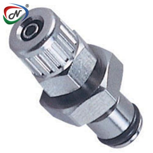 CPC Quick Connect & Disconnect Solutions MC20025NA 5/32 PTF Non-Valved In-Line Chrome- plated Brass Coupling Insert Nut Assembled NSSP006587