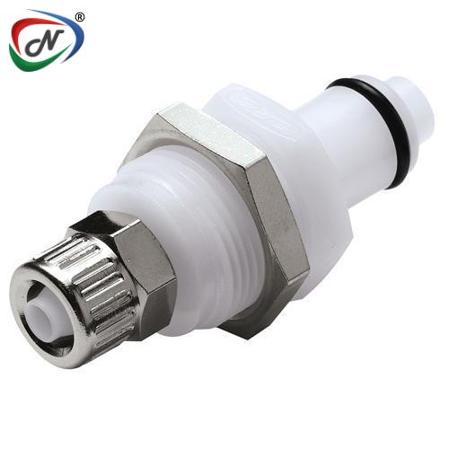 CPC Quick Connect & Disconnect Solutions PLCD40004NA 1/4 PTF Valved Panel Mount Acetal Coupling Insert Nut Assembled NSSP006649